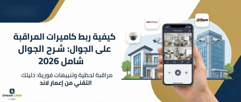 شرح ربط كاميرات المراقبة بالجوال في السعودية 2026