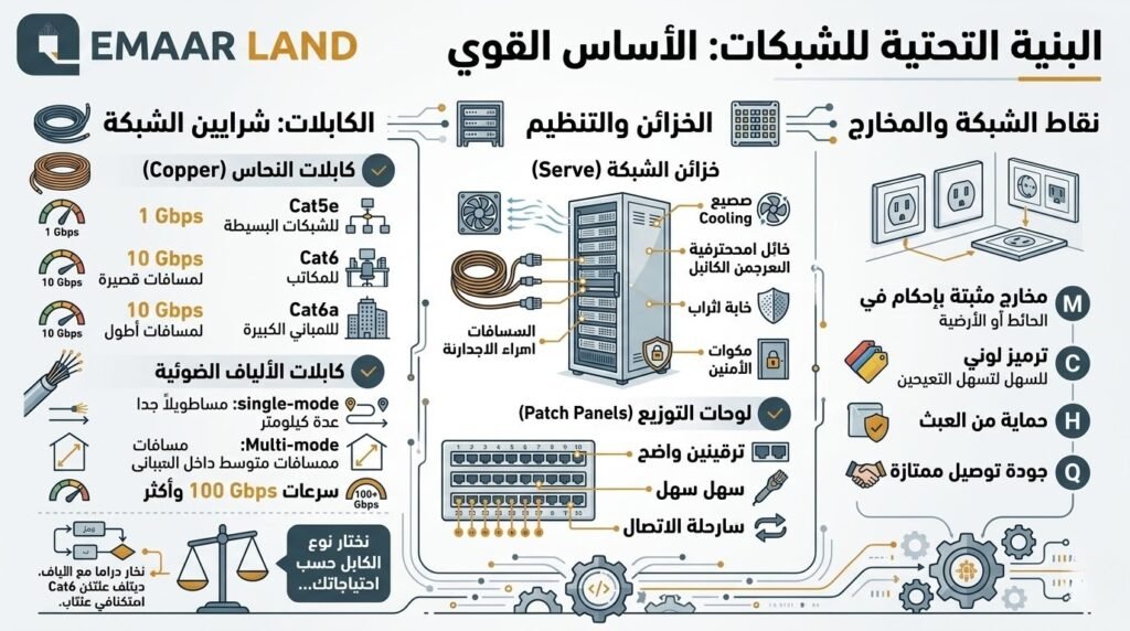 البنية التحتية للشبكات: الأساس القوي