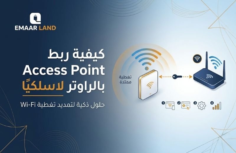 طريقة ربط Access Point بالراوتر بدون سلك — الدليل الكامل لتقوية إشارة الواي فاي